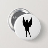 weibliche Engelsformikone Button (Vorne & Hinten)