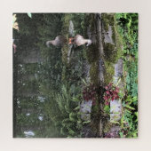 Weibliche Ente in einem Teich mit Reflektionen Puzzle (Horizontal)