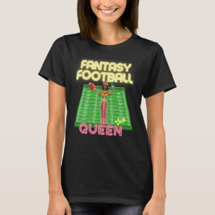 Weibliche Fantasy-Football-Königinnen-Ligameisteri T-Shirt