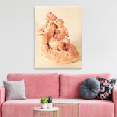 Weibliche Fehlanzeige mit ihrem Kind Leinwanddruck (Insitu (Wohnzimmer))