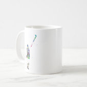 weibliche Feldhockeyspielerin Kaffeetasse (Vorderseite Links)