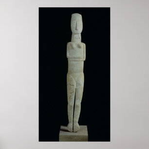 weibliche Figur aus Amorgos Poster