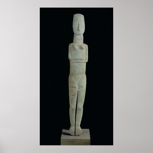 weibliche Figur aus Amorgos Poster (Vorne)