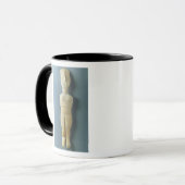 Weibliche Figürchen, frühes Cycladic, c.2800-2300 Tasse (Vorderseite Links)