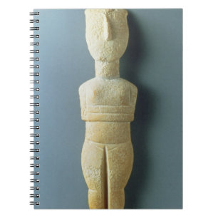 Weibliche Figürchen, frühes Cycladic, c.2800-230 Notizblock