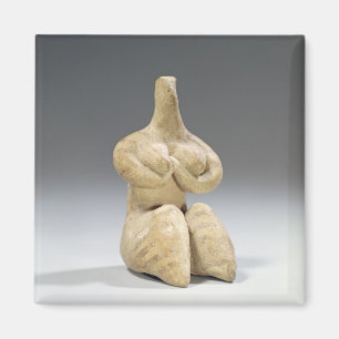 Weibliche Figürchen in der Halaf Art, c.4500 BC Magnet