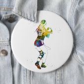 weibliche Flag-Football-Spielerin Button (Beispiel)