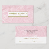 Weibliche folgende Verabredung des Terminkarte (Vorne/Hinten)