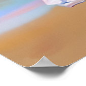 Weibliche Frau am Strand Poster (Ecke)