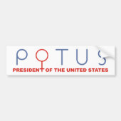 Weibliche Frau POTUS Autoaufkleber gnädiger Frau (Vorne)