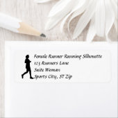 Weibliche Frauen Jogger Runner Address Labels (Insitu)