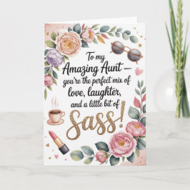 Weibliche Geburtstagskarte mit Blumen und Glitter Karte