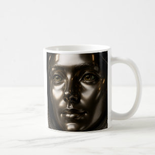 Weibliche Gesichtsbildhauerei Kaffeetasse