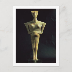 weibliche Gestalt aus der Insel Amorgo, Postkarte