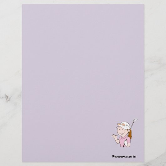 Weibliche Golfer Flyer (Vorne)