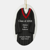 Weibliche Grabwein, Schwarz und Rot Keramik Ornament (Rechts)