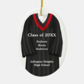 Weibliche Grabwein, Schwarz und Rot Keramik Ornament (Vorne)