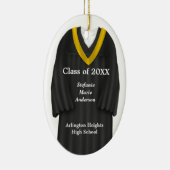 Weibliche Grau- und Goldverzierung Keramik Ornament (Rechts)