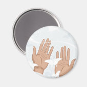 weibliche Hände Magnet (Vorderseite/Rückseite)