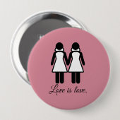 WEIBLICHE HOCHZEITS-LIEBE - .PNG BUTTON (Vorne & Hinten)