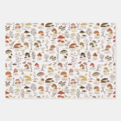 Weibliche Holzpolstermuster Geschenkpapier Set (Vorderseite 2)