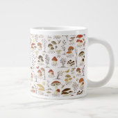 Weibliche Holzpolstermuster Jumbo-Tasse (Rechts)