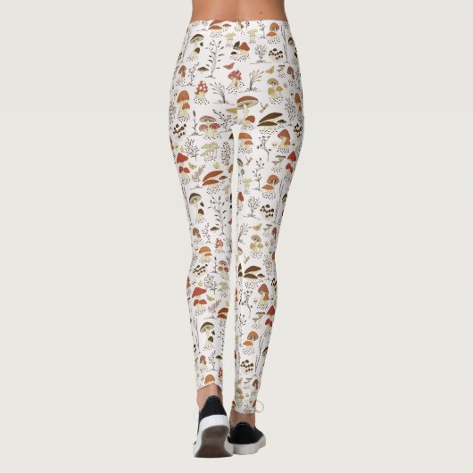 Weibliche Holzpolstermuster Leggings (Rückseite)