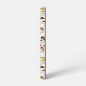 Weibliche Holzpolstermuster Samsung Galaxy Hülle (Linke Seite)