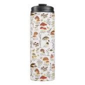 Weibliche Holzpolstermuster Thermosbecher (Vorderseite)