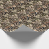 Weibliche Hoopoe auf Trunk Geschenkpapier (Ecke)