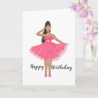 Weibliche in rosa Kleid und Sonnenbrille Happy Bir