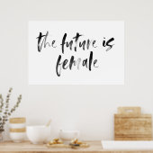 Weibliche Kinderzimmer Wasserfarben-Poster Poster (Küche)