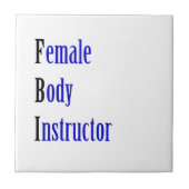 Weibliche Körperpflegerin Fliese (Vorderseite)