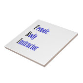 Weibliche Körperpflegerin Fliese (Seite)