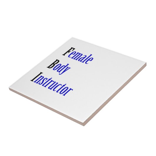 Weibliche Körperpflegerin Fliese (Seite)