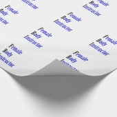 Weibliche Körperpflegerin Geschenkpapier (Ecke)