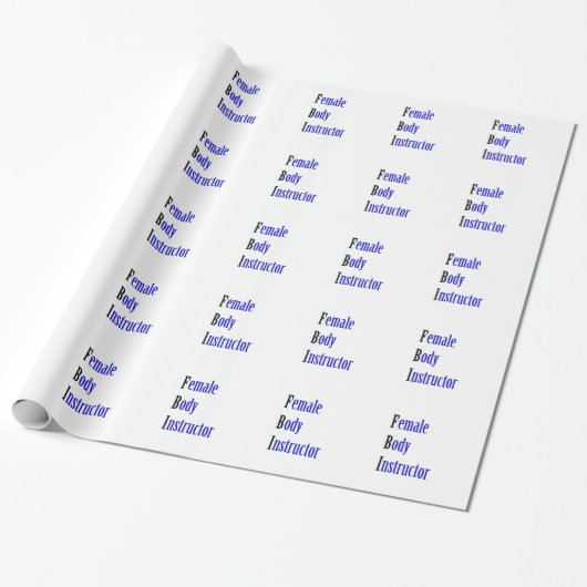 Weibliche Körperpflegerin Geschenkpapier (Ungerollt)