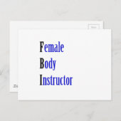 Weibliche Körperpflegerin Postkarte (Vorne/Hinten)