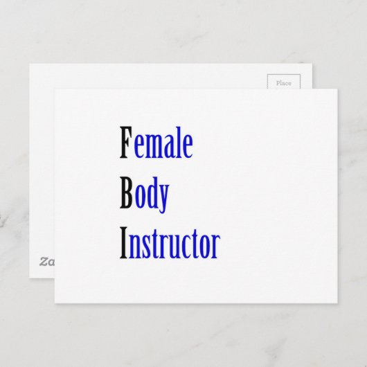 Weibliche Körperpflegerin Postkarte (Vorne/Hinten)