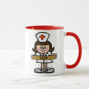 Weibliche Krankenschwester-Tasse fertigen es Tasse