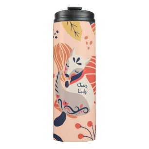Weibliche Lehrerin Geschenk CLASSY LADY Hygge Fox Thermosbecher