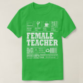 Weibliche Lehrerin T-Shirt (Design vorne)