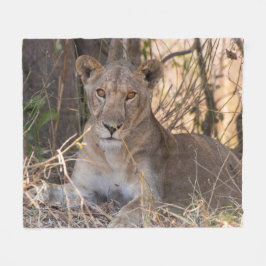Weibliche Lion Blanket Fleecedecke