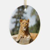 Weibliche Lion Keramikornament (Rechts)