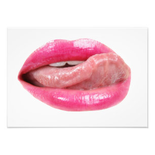Weibliche Lippen Fotodruck