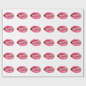 Weibliche Lippen Geschenkpapier (Flach)