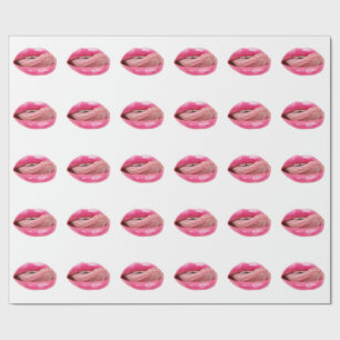 Weibliche Lippen Geschenkpapier
