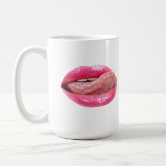 Weibliche Lippen Kaffeetasse (Links)