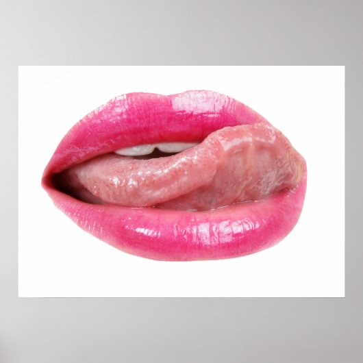 Weibliche Lippen Poster (Vorne)