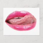 Weibliche Lippen Postkarte (Vorderseite)